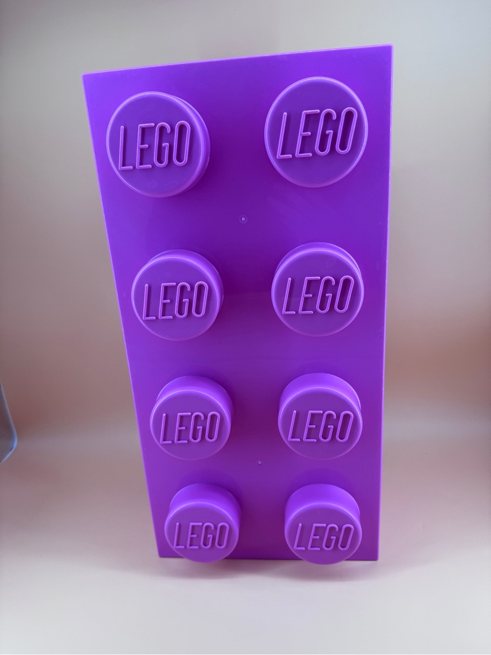 LEGO Oversized 8-Stud Pink Storage Brick Container Box Organizer - 19.5” x 9.75"